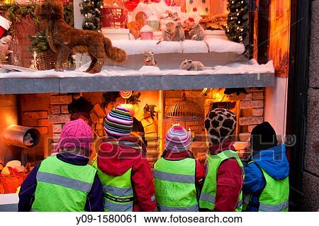 Children looking at the window of Christmas, Stockholm, Sweden View Large Photo Image Stock Image - Children looking at the window of Christmas, Stockholm, Sweden. Fotosearch