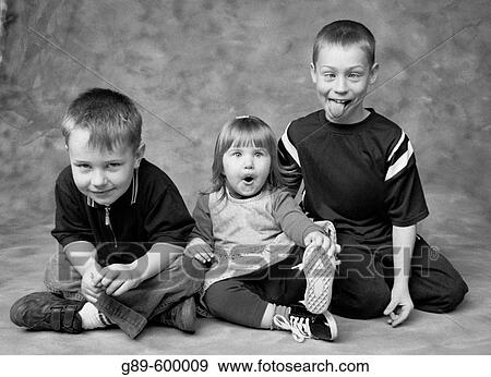 Children making faces View Large Photo Image Stock Photo - Children making faces. Fotosearch