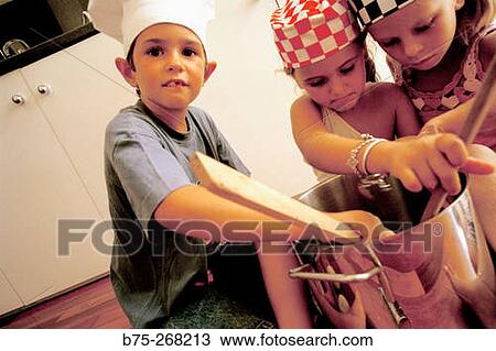 Children playing in the kitchen View Large Photo Image Stock Image - Children playing in the kitchen. Fotosearch