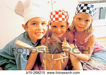 Children playing in the kitchen View Large Photo Image Stock Photography - Children playing in the kitchen. Fotosearch