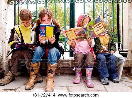 Children reading View Large Photo Image Picture - Children reading. Fotosearch