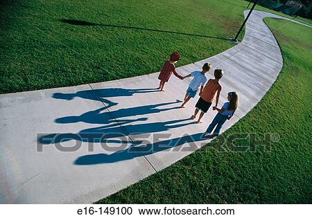 Children walking down path together View Large Photo Image Stock Image - Children walking down path together. Fotosearch