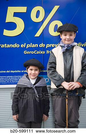 Children with baserritarra costume, Basque Folklore Olentzero, Legazpi, Gipuzkoa, Euskadi. Spain. View Large Photo Image Stock Image - Children with baserritarra costume, Basque Folklore Olentzero, Legazpi, Gipuzkoa, Euskadi. Spain.. Fotosearch