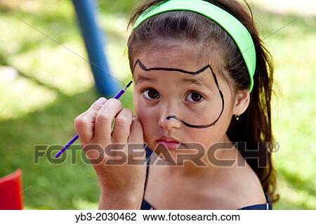 Childrens Face Painting, Fairwarp Village Fete, Fairwarp, Sussex, England. 1015 View Large Photo Image Stock Image - Childrens Face Painting, Fairwarp Village Fete, Fairwarp, Sussex, England. 1015. Fotosearch