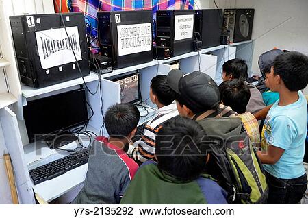 childrens playing games and surfing the internet in Philippines, South East Asia. View Large Photo Image Stock Image - childrens playing games and surfing the internet in Philippines, South East Asia.. Fotosearch