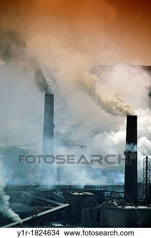 Picture - Chile, Chuquiquimata Copper Mine, Smelter and Processing Plant. Fotosearch