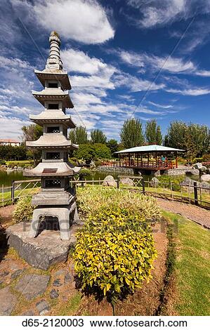 Chile, La Serena, Parque Japones Kokoro No Niwa, Japanese park. View Large Photo Image Stock Image - Chile, La Serena, Parque Japones Kokoro No Niwa, Japanese park.. Fotosearch