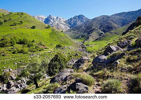 Stock Image - Chilla gorge in the Sierra de Gredos. Avila. Castilla Leon. Spain.. Fotosearch