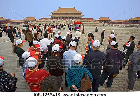 China, Beijing, Forbidden City: Chinese tourists View Large Photo Image Stock Photograph - China, Beijing, Forbidden City: Chinese tourists. Fotosearch