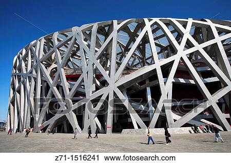 China, Beijing, National Stadium, Olympic Games View Large Photo Image Stock Image - China, Beijing, National Stadium, Olympic Games. Fotosearch