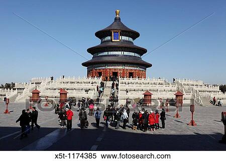 China, Beijing, The Forbidden City Temple of Heaven Hall of Prayer View Large Photo Image Stock Photography - China, Beijing, The Forbidden City Temple of Heaven Hall of Prayer. Fotosearch