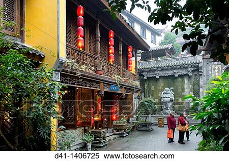 Stock Photography - China, Chongqing Luohan Si temple. Fotosearch