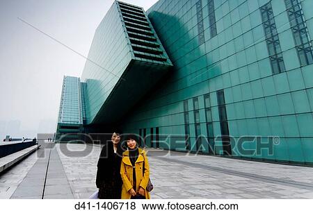 China, Chongqing New Opera House View Large Photo Image Stock Photo - China, Chongqing New Opera House. Fotosearch