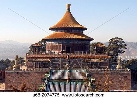 China, Hebei Chengde, summer residence of the Manchu Emperors of the early Qing Dynasty, Pule Temple, the temple of universal joy built in 1766, listed as a World Heritage by UNESCO View Large Photo Image Stock Photography - China, Hebei Chengde, summer residence of the Manchu Emperors of the early Qing Dynasty, Pule Temple, the temple of universal joy built in 1766, listed as a World Heritage by UNESCO. Fotosearch