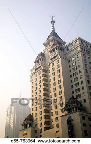 China. Heilongjiang. Haerbin (Harbin): High Rise Office Buildings in the New Town View Large Photo Image Picture - China. Heilongjiang. Haerbin (Harbin): High Rise Office Buildings in the New Town. Fotosearch