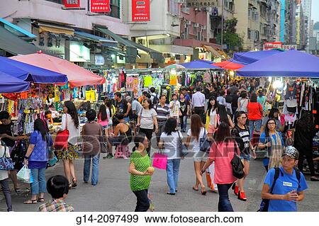 China, Hong Kong, Kowloon, Prince Edward, Fa Yuen Street Market, shopping, pedestrians, vendors, stalls, sale, display, buying, selling, Asian, man, woman,. View Large Photo Image Stock Photo - China, Hong Kong, Kowloon, Prince Edward, Fa Yuen Street Market, shopping, pedestrians, vendors, stalls, sale, display, buying, selling, Asian, man, woman,.. Fotosearch