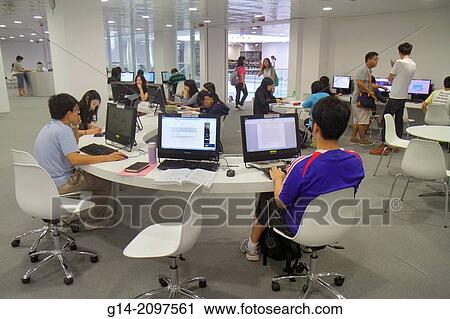 China, Hong Kong, New Territories, Sha Tin, Ma Liu Shui, New Asia College, Chinese University of Hong Kong, campus, student, Asian, woman, man, Ch? ien Mu University Library, inside, Research Commons, Internet access, computer monitor,. View Large Photo Image Stock Image - China, Hong Kong, New Territories, Sha Tin, Ma Liu Shui, New Asia College, Chinese University of Hong Kong, campus, student, Asian, woman, man, Ch? ien Mu University Library, inside, Research Commons, Internet access, computer monitor,.. Fotosearch