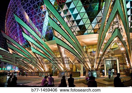 China, Macau, entrance to the Grand Lisboa Casino View Large Photo Image Stock Photograph - China, Macau, entrance to the Grand Lisboa Casino. Fotosearch