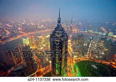 China-May 2010 Shanghai City Jin Mao Tower and Huangpu River. View Large Photo Image Stock Photo - China-May 2010 Shanghai City Jin Mao Tower and Huangpu River.. Fotosearch