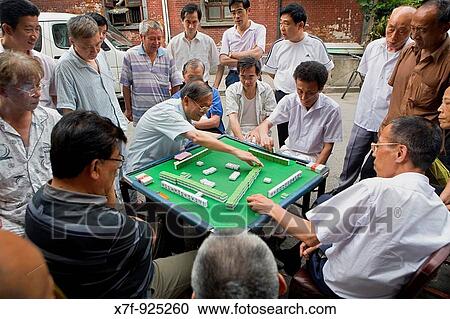 China Shanghai: domino players in Dongtai Lu Old city View Large Photo Image Stock Image - China Shanghai: domino players in Dongtai Lu Old city. Fotosearch