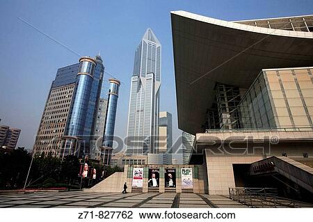 China, Shanghai, Renmin Square, Grand Theatre View Large Photo Image Stock Image - China, Shanghai, Renmin Square, Grand Theatre. Fotosearch