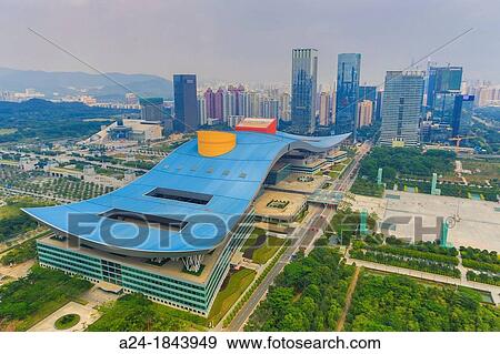 China, Shenzhen City, Downtown, Civic Center, skyline View Large Photo Image Stock Photo - China, Shenzhen City, Downtown, Civic Center, skyline. Fotosearch