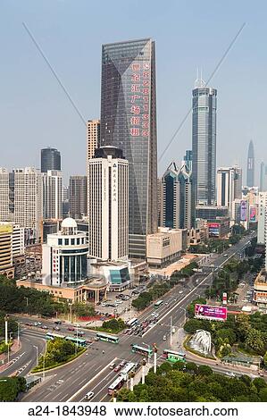 China, Shenzhen City, View Large Photo Image Stock Photo - China, Shenzhen City,. Fotosearch