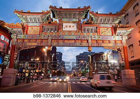 China Town Arch in Washingto, DC View Large Photo Image Stock Photograph - China Town Arch in Washingto, DC. Fotosearch