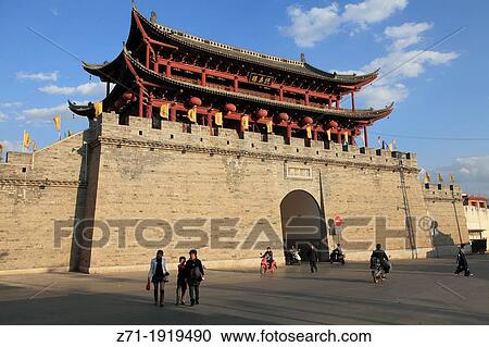 Stock Image - China, Yunnan, Jianshui, West Gate,. Fotosearch