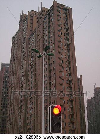 China's urban buildings and traffic lights View Large Photo Image Stock Photography - China's urban buildings and traffic lights. Fotosearch