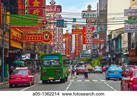 Chinatown Bangkok, Thailand, Southeast Asia, Asia. View Large Photo Image Picture - Chinatown Bangkok, Thailand, Southeast Asia, Asia.. Fotosearch