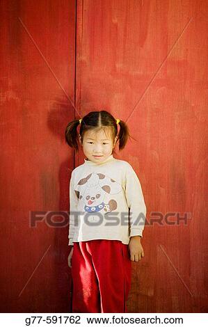Chinese girl. The Forbidden City. Beijing. China. View Large Photo Image Stock Image - Chinese girl. The Forbidden City. Beijing. China.. Fotosearch