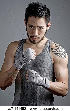 Chinese Man with Tattoo View Large Photo Image Stock Image - Chinese Man with Tattoo. Fotosearch