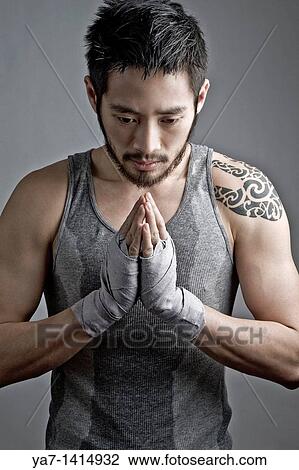 Chinese Man with Tattoo View Large Photo Image Stock Image - Chinese Man with Tattoo. Fotosearch
