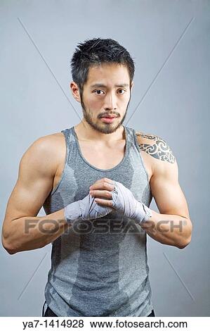Chinese Man with Tattoo View Large Photo Image Stock Photo - Chinese Man with Tattoo. Fotosearch