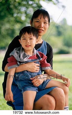 Chinese mother and son View Large Photo Image Stock Image - Chinese mother and son. Fotosearch