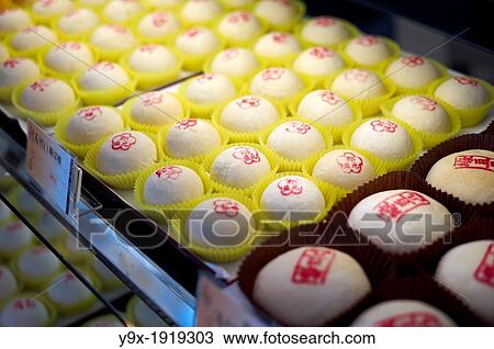 Chinese pastries and buns at a local bakery View Large Photo Image Stock Image - Chinese pastries and buns at a local bakery. Fotosearch