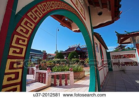 Chinese temple at Beliong, Sarawak, Malaysia. View Large Photo Image Stock Image - Chinese temple at Beliong, Sarawak, Malaysia.. Fotosearch