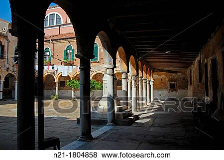 Chiostro di San Pietro di Castello Sestiere di Castello Isola di San Pietro Venice, Veneto, Italy, Europe. View Large Photo Image Stock Photo - Chiostro di San Pietro di Castello Sestiere di Castello Isola di San Pietro Venice, Veneto, Italy, Europe.. Fotosearch