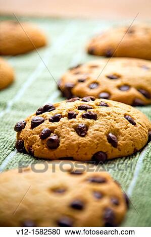 Chocolate Chip Cookies View Large Photo Image Stock Image - Chocolate Chip Cookies. Fotosearch