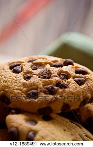 Chocolate Chip Cookies View Large Photo Image Stock Image - Chocolate Chip Cookies. Fotosearch