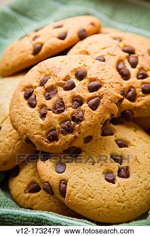 Chocolate Chip Cookies View Large Photo Image Stock Photo - Chocolate Chip Cookies. Fotosearch