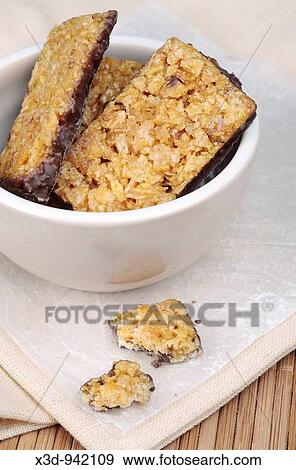 Stock Photo - Chocolate Flapjacks. Fotosearch