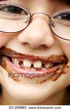 Chocolate smile View Large Photo Image Stock Image - Chocolate smile. Fotosearch