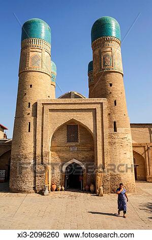 Chor Minor Madrasah, also known as Chor Minar Madrasah, Bukhara, Uzbekistan. View Large Photo Image Stock Image - Chor Minor Madrasah, also known as Chor Minar Madrasah, Bukhara, Uzbekistan.. Fotosearch