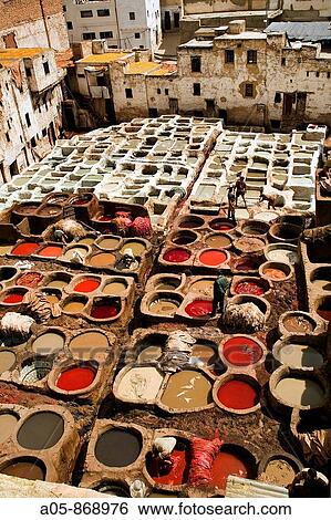 Chouara (tanners? quarter), medina, Fes el Bali, Fes, Morocco View Large Photo Image Stock Photograph - Chouara (tanners? quarter), medina, Fes el Bali, Fes, Morocco. Fotosearch