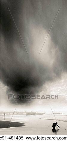 Stock Photography - Chovara beach, Kerala, India. Fotosearch