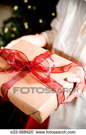 Stock Image - Christmas gift.. Fotosearch