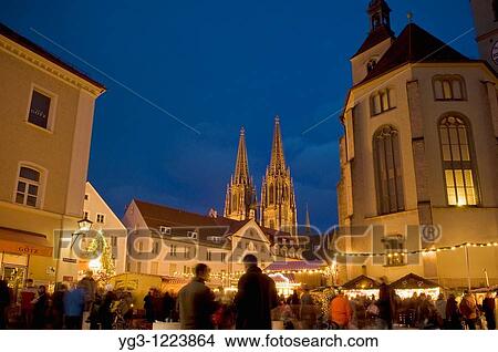 Christmas market, Regensburg, Bavaria, Germany View Large Photo Image Picture - Christmas market, Regensburg, Bavaria, Germany. Fotosearch