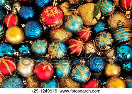 Stock Photograph - Christmas tree decorations. Fotosearch
